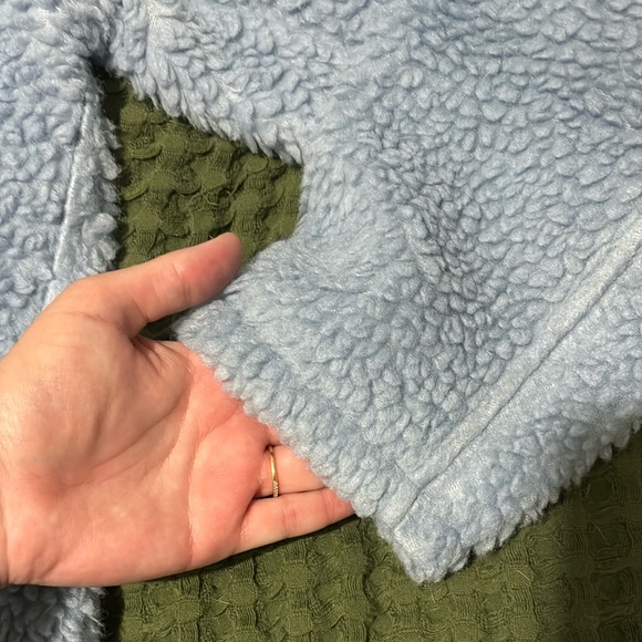 Cozy Light Blue lululemon Sherpa Pullover - Picture 6 of 7